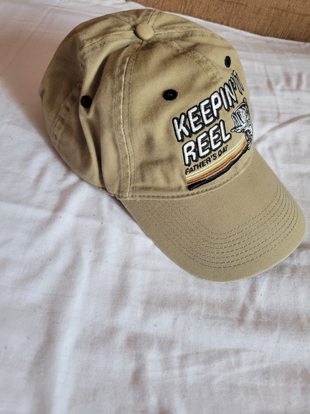 Keepin' It Reel Khaki Baseball Cap
